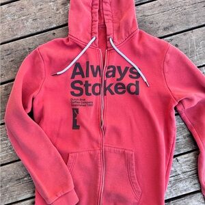 Red Always Stoked Hoodie